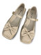 Women Comfy Square Toe Bowknot Embellished Hasp Mary Jane Shoes - Beige