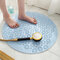 Non-slip Bath Mats Bathroom Circle PVC Bathmats Home Kitchen Floor Mats For Toilet Bathroom Carpet Shower Mat Bath Rug - Blue