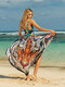 Plus Size Animal Print Swimsuits Multi-Ways Wearing Women Cover Ups Beachwear - #05