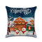 Merry Christmas Snowman Elk Linen Cushion Cover Home Sofa Office Car Seat Throw Pillowcases - #2