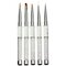 5 Pcs Steel Metal Crystal Rhinestones Nail Art Dotting Pen Brush Set  - White