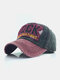 Men Embroidery Letter Pattern Patchwork Color Baseball Cap Outdoor Sunshade Adjustable Hat - #04