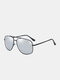 Men Metal Full Frame Double Bridge Polarized Light UV Protection Sunglasses - #05