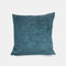 北欧無地シェニール毛糸染め枕オフィスソファスクエア枕シンプルなベッドルームベッドサイドクッションカバー - 青い