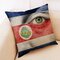 Honana BX Almohada de lino de algodón de la Copa del Mundo 2018 Caso Funda de almohada de bandera nacional de ojos - #5