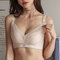 Sexy Lace Wireless Breathable Front Closure Nursing Bra For Women - #04