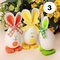 3 unidades faça você mesmo em forma de coelho de Páscoa ovos brinquedos bonecos pendurados decoração de coelho enfeites de decoração para casa - #3