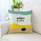 American Style Ahornblatt Muster Twill Stoff Leinen Baumwolle Kissenbezug Home Sofa Car Office - #18
