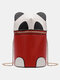 Women Panda Bag Cute Chain Shoulder Bag Crossbody Bag - Red