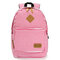 Women Girl Large Capacity Canvas Backpack Travel Shoulder Bags - Rose