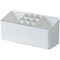 Almacenamiento de escritorio de dormitorio de doble capa Caja Acabado cosmético Caja  - blanco