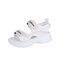 Seasonal Sponge Cake With Color Matching Casual Sandals Female Mesh Breathable Student Women's Shoes Sandals - White