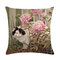 Cartoon Cat Pattern Cotton Linen Throw Pillow Cushion Cover Seat Car Home Sofa Bed Decorative Pillowcase - #7