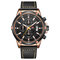 Military Style Luminous Date Leather Strap Men Wrist Watch Quartz Watch - 04