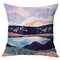 Modern Abstract Landscape Moon Linen Cushion Cover Home Sofa Throw Pillowcases Home Decor - #9