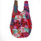 Women Ethnic Canvas Patchwork Crossbody Bag - #06