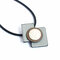 Casual Necklace Leather Stone Pendant Brooch Necklace - #9
