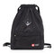 Women Men Nylon Casual Waterproof Shoulder Bag Backpack  - Black