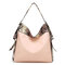 Women  Serpentine PU Leather Hobos Bag Crossbody Bag Handbag - Pink