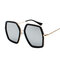 Men's Woman's Multicolor Square Frame Sunglasses Metal Frame Sunglasses - #06