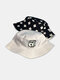 JASSY Unisex Cotton Polyester Black and White Double Sided Cat Print Outdoor Outdoor Sun Hat Bucket Cap - One Size