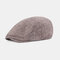 Men's Forward Hat Simple Cap Cotton Beret - Khaki