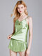 Женское Летняя пижама с гладкими фруктами и принтом авокадо, зеленая Soft Повседневные пижамы, короткие комплекты - Зеленый