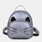 Women Crossbody Bag Cat Pattern Handbag - Grey