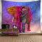 Multi-couleur bohème spirituel animaux tenture murale tapisserie maison salon décor tapisserie  - #9