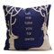 Almohada de lino de algodón de alce navideño Caso Funda de cojín Decoración de sofá para el hogar - #3