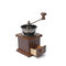 Classical Wooden Manual Coffee Grinder Stainless Steel Retro Coffee Spice Mini Burr Mill - Brown