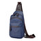 Vintage Outdoor Casual Sport Sling Bag Chest Bag Crossbody Bag For Men - Blue