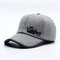 Mens Wild Adjustable Simple Style Protect Ear Warm Windproof Baseball Cap Outdoor Sports Hat - Gray