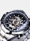 Fashion Men Watch 3ATM Waterproof Luminous Display Mechanical Watch - Silver