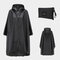 Fashion Windbreaker Raincoat Poncho Outdoor Clothes - Black