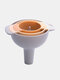 1PC 4 In 1 Kitchen Funnel Kit Oil Funnel Strainer Oil Water Spices Wine Flask Filter Funnel Plastic Kitchen Accessories - Orange