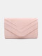 Frauen Dacron Stoff elegante flauschige Handtasche Magnetverschluss lässige quadratische Tasche - Rosa