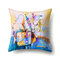 Creative Abstract Fish Ocean Painting Microfiber Cushion Cover Home Sofa Office Car Seat Art Decor - #12