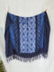 Women Ethnic Pattern Tassel Design Shawl Cover Up Swimsuit - #4
