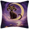 Cartoon Elf Cats Pattern Linen Cushion Cover Home Sofa Throw Pillowcases Home Decor - #2