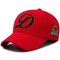Unisex Embroidery Polyester Hat Outdoor Sports Riding Climbing Baseball Cap - Red