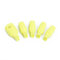 5pcs Plastic Toe Soak Off Cap Clip Remove Nail Gel Polish Clip Fixed Nail Cotton For Nail Art Tool - Yellow