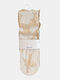 JASSY 6 Pairs Women's Nylon Ultra Thin Mesh Transparent Lace Jacquard Socks Fairy Socks - Apricot