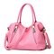 Soft Leather Elegant Designer Handbag Shoulder Bag For Women - Pink