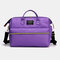 Women Canvas Casual Mummy And Kids Patchwork Backpack - Purple