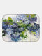 Floral Overlay Print Pattern Floor Mats Flannel Water Absorption Antiskid Floor Mat Bath Room Door Mat - #11