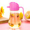 ガラスオイルポットキッチン用品オイルタンク醤油ボトル酢のボトルスパイスボトル - ピンク