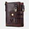 Men Genuine Leather RFID Wallet Card Holder - Coffee