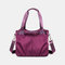 Women Large Capacity Waterproof Shoulder Bag Handbag - Purple