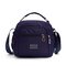 Women Waterproof Crossbody Bag Nylon Multi-zipper Sling Bag Handbag - Blue